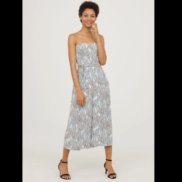 H&M Pants - H&M Floral Strapless Jumpsuit